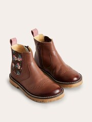 Boden Brown Leather Chelsea Boots - Image 2 of 3