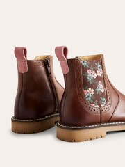 Boden Brown Leather Chelsea Boots - Image 3 of 3