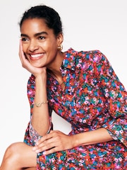 Boden Red Kate Midi Shirt Dress - Image 2 of 5