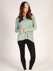 Pineapple Green Womens Script Long Sleeves Top - Image 4 of 8
