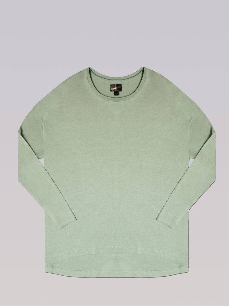 Pineapple Green Womens Script Long Sleeves Top - Image 7 of 8