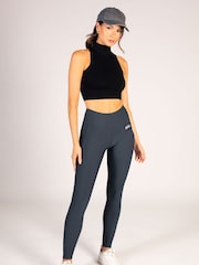 Pineapple Grey Womens Pocket Badge Leggings - Image 3 of 8