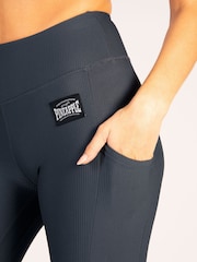 Pineapple Grey Womens Pocket Badge Leggings - Image 5 of 8