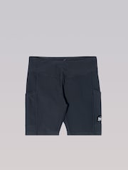 Pineapple Grey Womens Rib Cycling Shorts with Pocket - Image 8 of 8