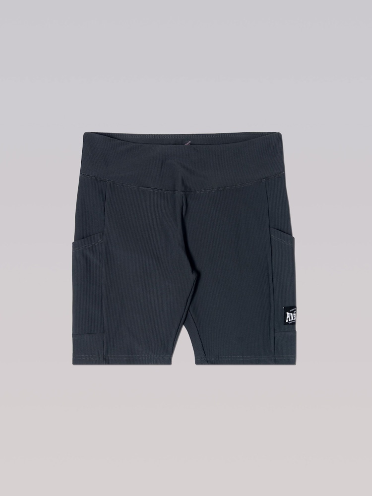 Cinza - Pineapple Womens Rib Cycling Shorts with Pocket - Imagem 9 de 9