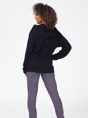 Pineapple Black Womens Zip Hoodie - Image 4 of 4