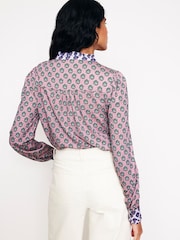 Boden Pink Caroline Jersey Shirt - Image 3 of 5