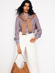 Boden Pink Caroline Jersey Shirt - Image 4 of 5