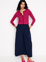 Boden Pink Merino Scalloped Cardigan - Image 4 of 6