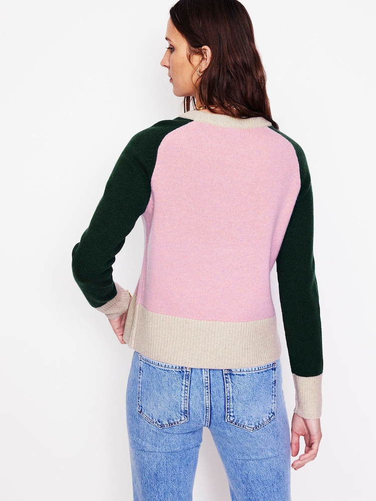 Boden Pink Olivia Merino Jumper - Image 2 of 6 Boden Pink Olivia Merino Jumper - Image 2 of 6