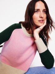 Boden Pink Olivia Merino Jumper - Image 3 of 6