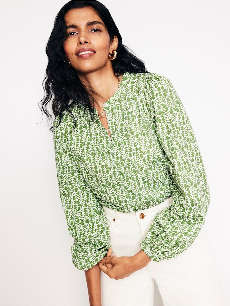 Boden Green Marina Jersey 100% Cotton Shirt - Image 1 of 5