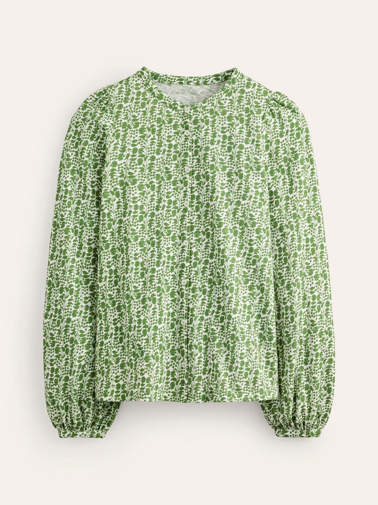 Boden Green Marina Jersey 100% Cotton Shirt - Image 5 of 5