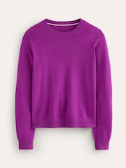Boden Purple Eva Cashmere Crew Neck Jumper - Image 5 of 6