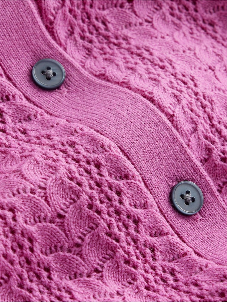 Vijolična - Boden Tia Pointelle Obrobljena pletena jopa - Slika 6 iz 6 Vijolična - Boden Tia Pointelle Obrobljena pletena jopa - Slika 6 iz 6