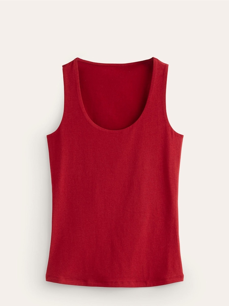 Boden Red Double Layer Scoop Neck Vest - Image 5 of 5 Boden Red Double Layer Scoop Neck Vest - Image 5 of 5