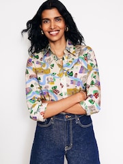 Boden Cream 100% Cotton Sienna Cotton Shirt - Image 1 of 5