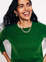 Boden green haze Eva Cashmere Crew Neck Jumper - Image 1 of 6