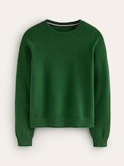 Boden green haze Eva Cashmere Crew Neck Jumper - Image 5 of 6