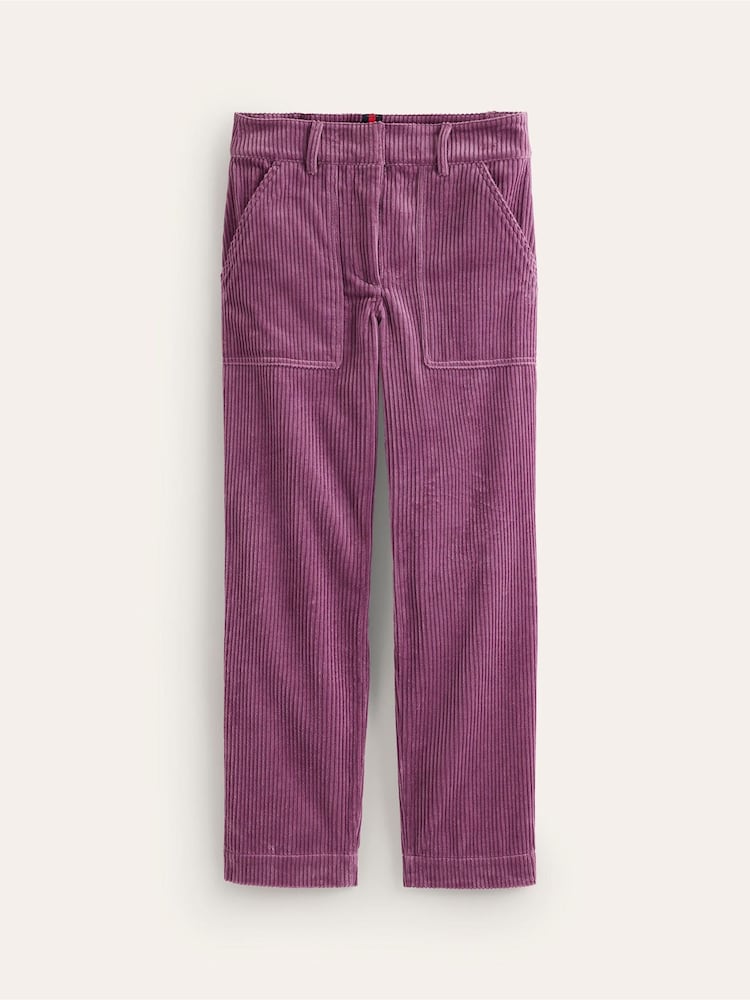 Boden Purple 100% Cotton Tapered Cord Cargo Trousers - Image 5 of 5 Boden Purple 100% Cotton Tapered Cord Cargo Trousers - Image 5 of 5