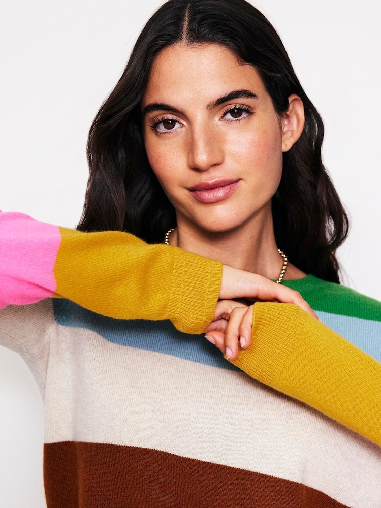 Boden Green Eva Cashmere Crew Neck Jumper - Image 2 of 6