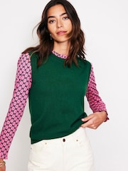 Boden Pink Supersoft Frill Detail Top - Image 4 of 5