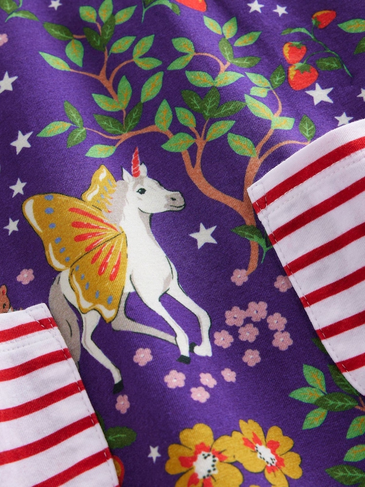 Boden Purple and Red 100% Cotton Print Tunic Top and Leggings Set - Image 3 of 3 Boden Purple and Red 100% Cotton Print Tunic Top and Leggings Set - Image 3 of 3