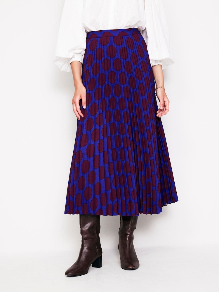 Boden Brown Camilla Pleated Midi Skirt - Image 1 of 6