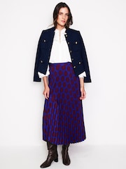 Boden Brown Camilla Pleated Midi Skirt - Image 4 of 6