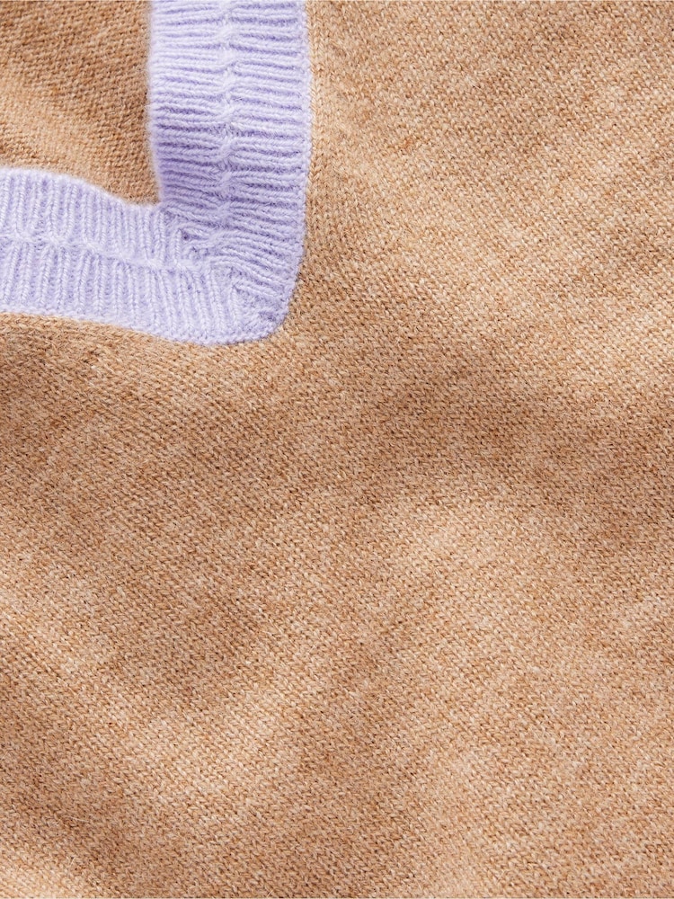 Boden Brown Eva Cashmere V-Neck Jumper - Image 6 of 6 Boden Brown Eva Cashmere V-Neck Jumper - Image 6 of 6