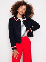 Boden Blue Oxford Melton Jacket - Image 1 of 6