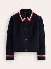 Boden Blue Oxford Melton Jacket - Image 6 of 6