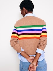 Boden Brown Eva Cashmere Crew Neck Jumper - Image 3 of 6