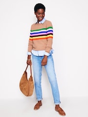 Boden Brown Eva Cashmere Crew Neck Jumper - Image 4 of 6