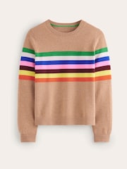 Boden Brown Eva Cashmere Crew Neck Jumper - Image 5 of 6