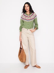 Boden White 5 Pocket Cord Wide Jeans - Image 1 of 6
