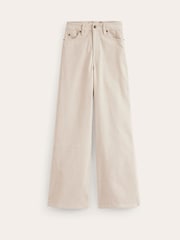 Boden White 5 Pocket Cord Wide Jeans - Image 6 of 6