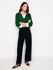Boden Green Eva Cashmere V-Neck Jumper - Image 1 of 5