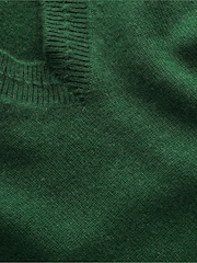 Boden Green Eva Cashmere V-Neck Jumper - Image 5 of 5