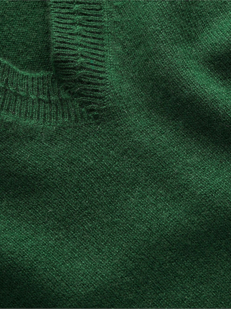 Boden Green Eva Cashmere V-Neck Jumper - Image 5 of 5 Boden Green Eva Cashmere V-Neck Jumper - Image 5 of 5