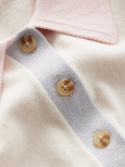 Boden Cream Merino Blend Henley Jumper - Image 6 of 6