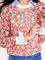 Boden Pink 100% Cotton Hannah Printed Sweatshirt - Image 2 of 5