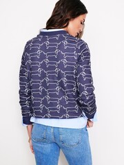 Boden Blue 100% Cotton Hannah Printed Sweatshirt - Image 3 of 5