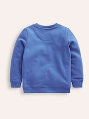 Boden Blue Appliqué Unicorn Sweatshirt - Image 2 of 3