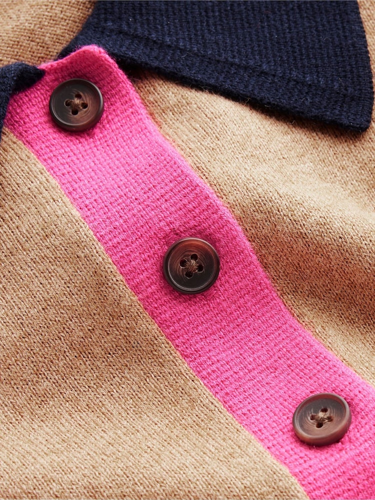 Boden Brown Merino Blend Henley Jumper - Image 6 of 6