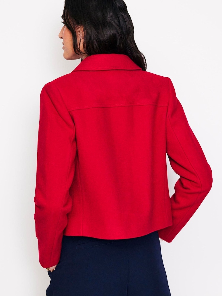Boden Pink Oxford Melton Jacket - Image 2 of 5