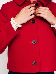 Boden Pink Oxford Melton Jacket - Image 4 of 5