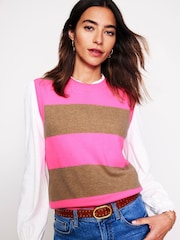 Boden Pink Eva Cashmere Tank - Image 1 of 7