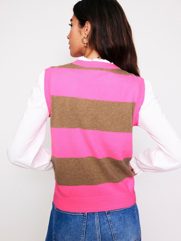 Boden Pink Eva Cashmere Tank - Image 2 of 7 Boden Pink Eva Cashmere Tank - Image 2 of 7