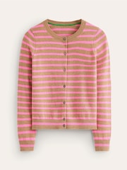 Boden Red Eva Cashmere Crew Cardigan - Image 5 of 6